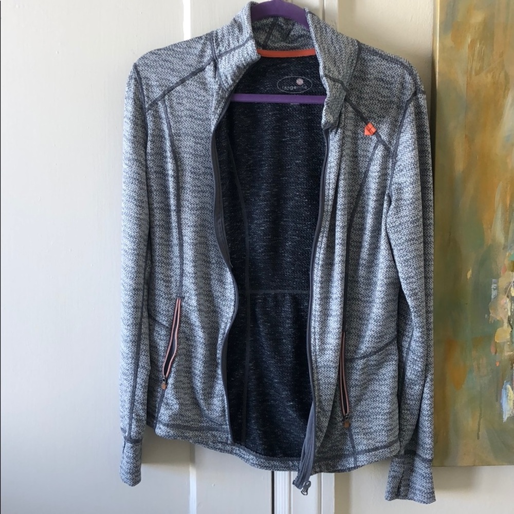 Grey activewear jacket